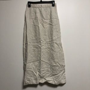Linen Skirt, Beige